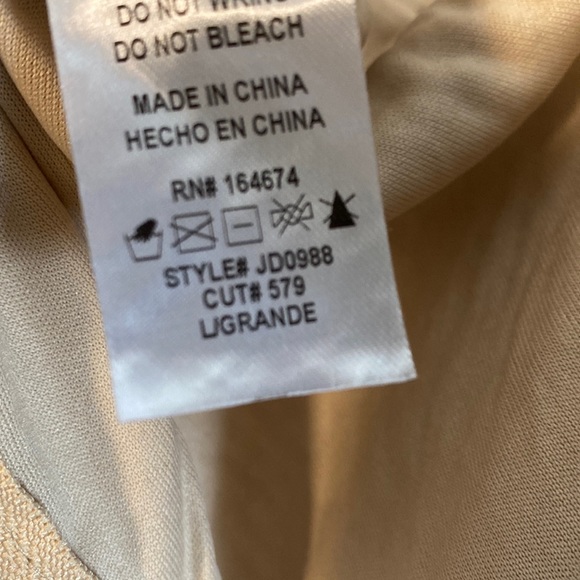 Hot Miami Styles Gold sequin beaded dress large - Picture 10 of 13